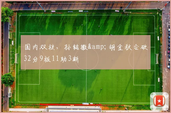 国内双核，孙铭徽&胡金秋合砍32分9板11助3断
